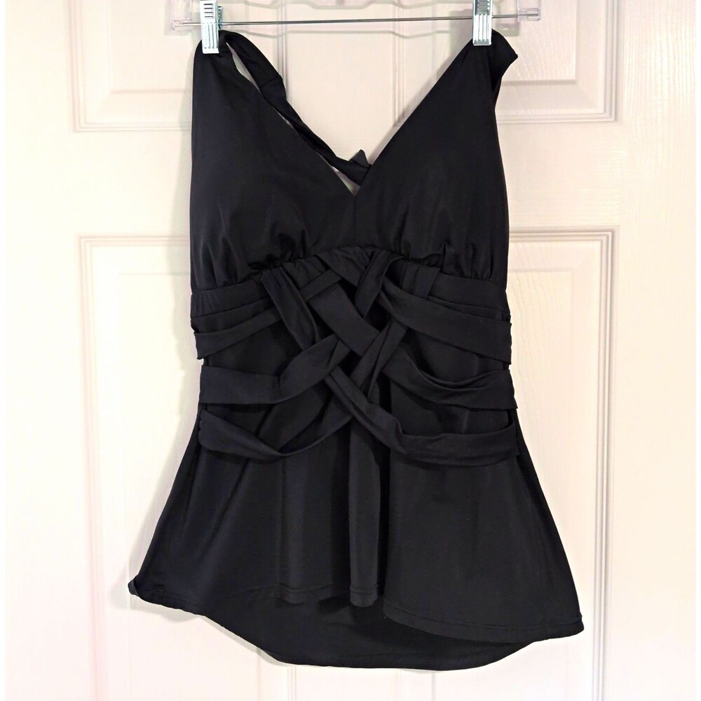 SPANX Black Shapewear Size 16 Moderate Compression Tankini Swim